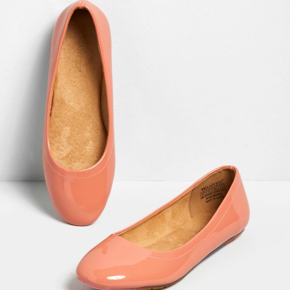 Pop of patent ballet flat